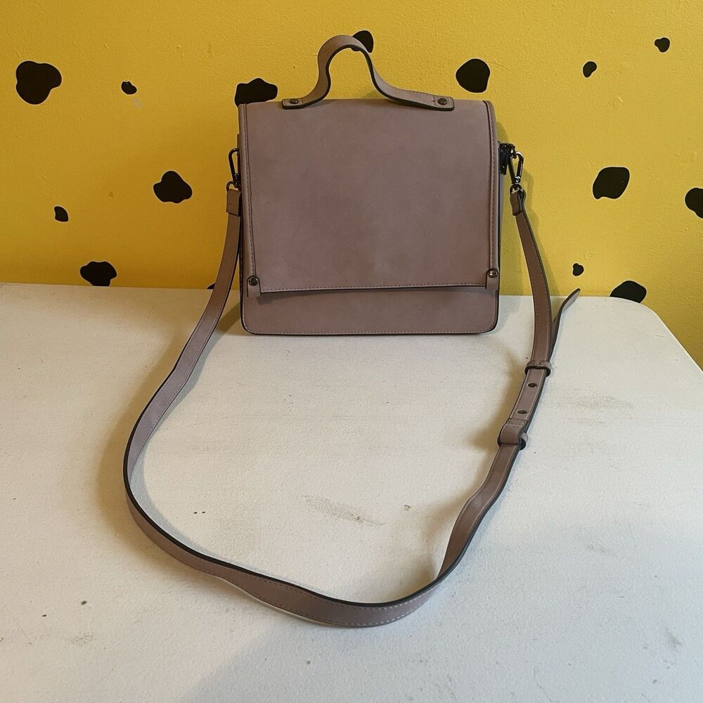 INC International Concepts Old Money Taupe Satchel Crossbody Bag INC Flap Purse